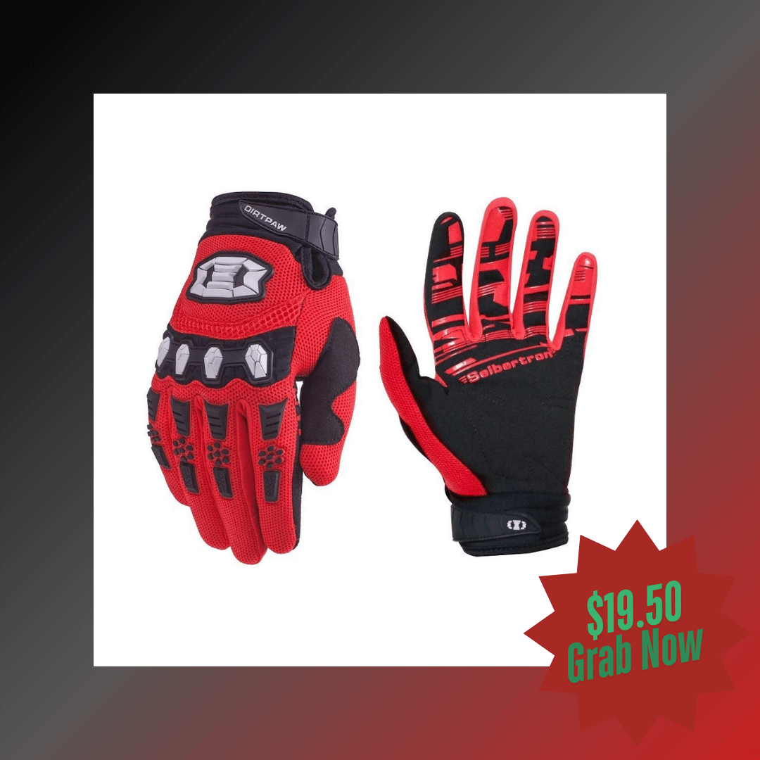 dirt bike gloves red
