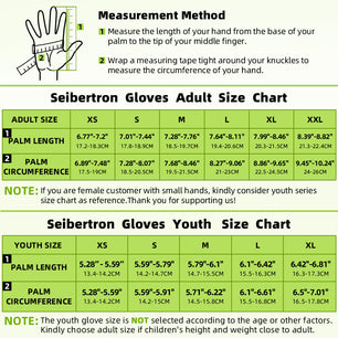 Seibertron Youth G.A.R.G 2.0 Gel Filled Patented Anti-Impact Ultra-Stick Football Sports Receiver Gloves