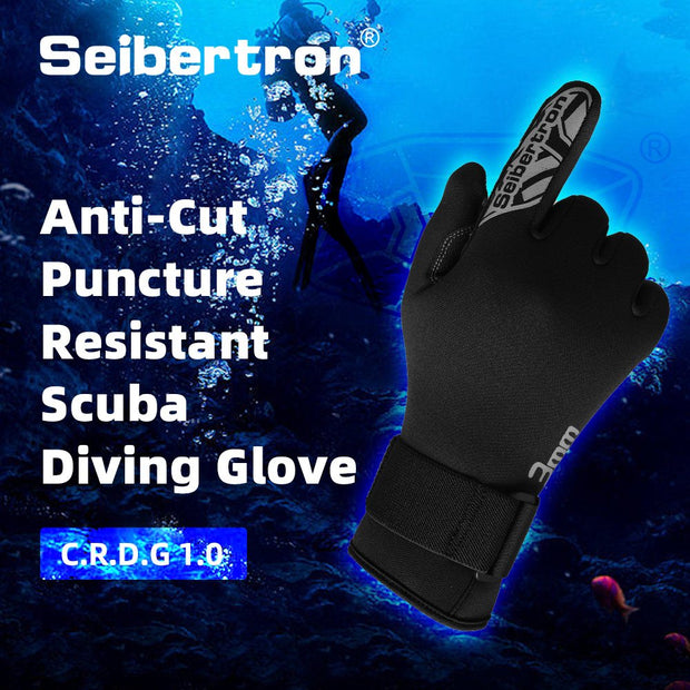 color:c.r.d.g 1.0 | Seibertron C.R.D.G Diving Gloves cut and puncture resistant diving gloves image 01