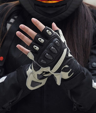 Seibertron SPS-9 Summer Motorcycle Carbon Fiber Anti-Slip Soft Breathable Half-Finger Riding Gloves