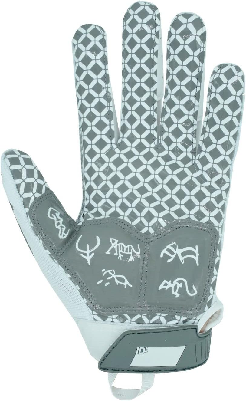 Football gloves for defensive lineman positions