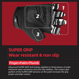 color:Black | Seibertron Dirtclaw fingerless motocross and off-road riding gloves image 10