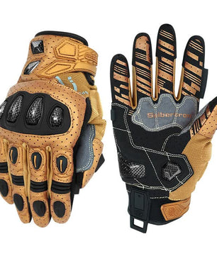 Seibertron SPS-7 motorcycle gloves in Gold