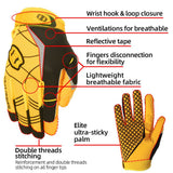 color:Yellow | Seibertron American Football Receiver Adult Gloves ultra-stick adult football receiver gloves image 03