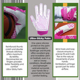 color:Pink | Seibertron American Football Receiver Adult Gloves ultra-stick adult football receiver gloves image 12
