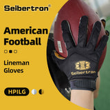 color:Black | Seibertron H.P.I.L.G touchscreen football lineman gloves image 01