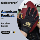 color:Black | Seibertron H.P.I.R.G touchscreen football receiver gloves image 01