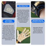color:Black | Seibertron H.P.I.R.G touchscreen football receiver gloves image 02