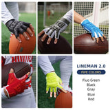 color:all | Seibertron Lineman 2.0 half finger football lineman gloves image 06