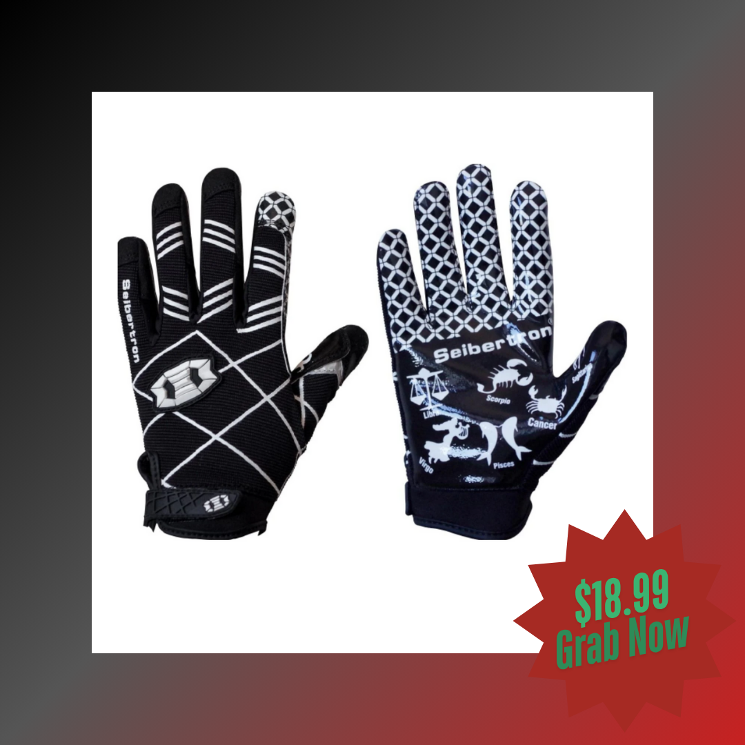 football and football gloves