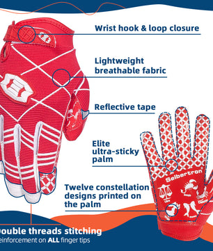 youth large football gloves