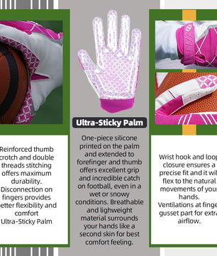 wide receiver gloves football