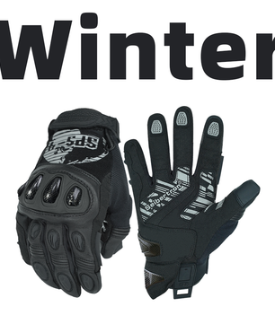 Gauntlet-style motorcycle gloves for extended wrist protection