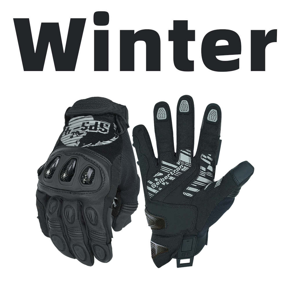 Gauntlet-style motorcycle gloves for extended wrist protection