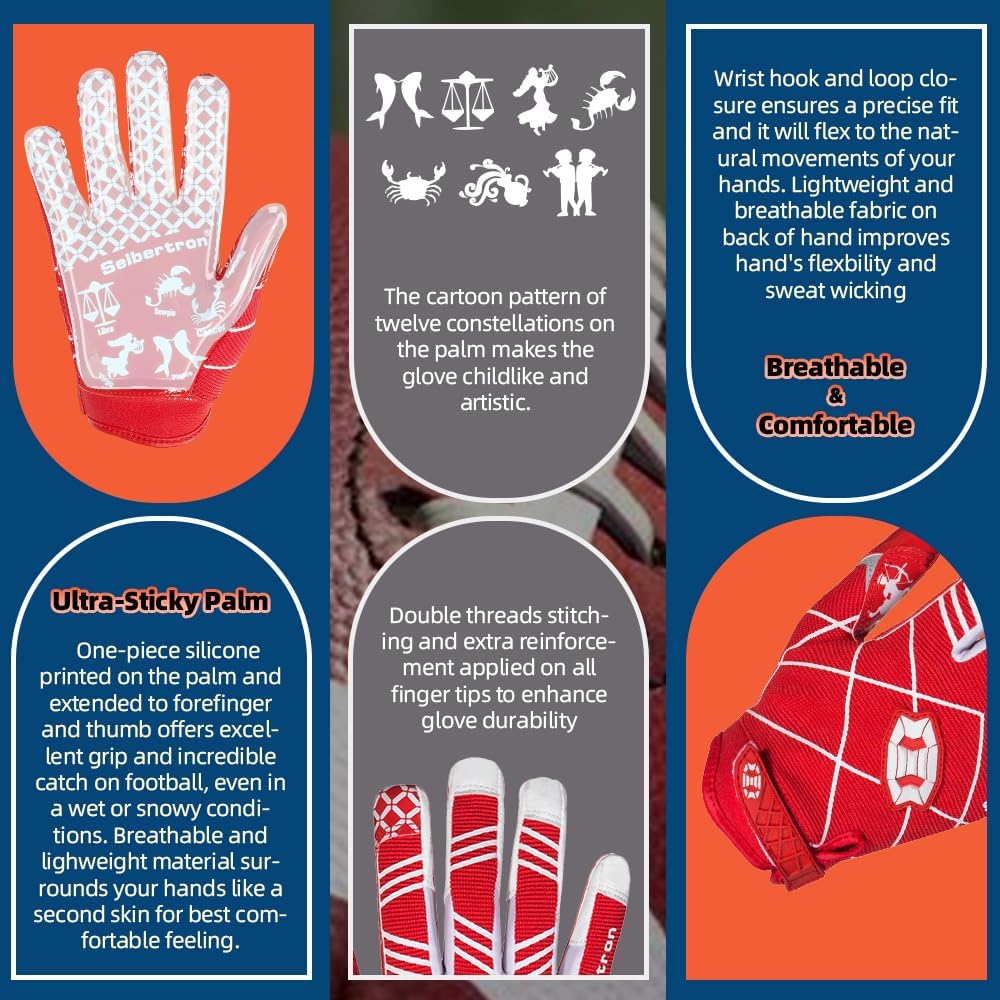 youth small football gloves