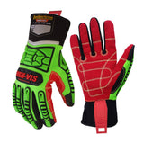 color:all | Seibertron HIGH-VIS HDC5 level 5 cut resistant deckhand impact safety gloves image 07