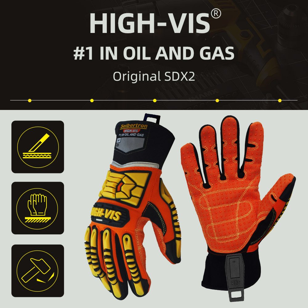 color:all | Seibertron HIGH-VIS SDX2 anti-impact heavy-duty safety rescue gloves image 01