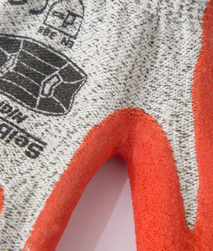 HPPE cut resistant work gloves with nitrile coated sandy grip palm