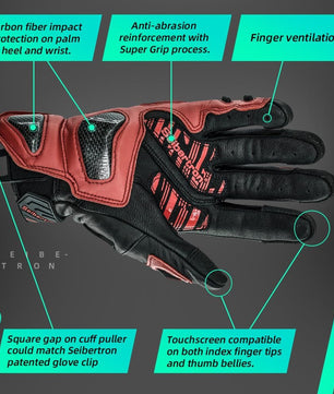Protective motorcycle gloves designed for youth