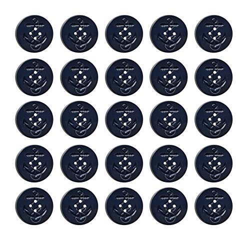 Military Anchor Style Navy Peacoat Pea Coat Jacket Coat Large Buttons, LOT/Bag of 25 Buttons - SeibertronHome522010208042