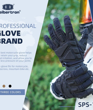 Moto racing gloves with enhanced grip and impact protection