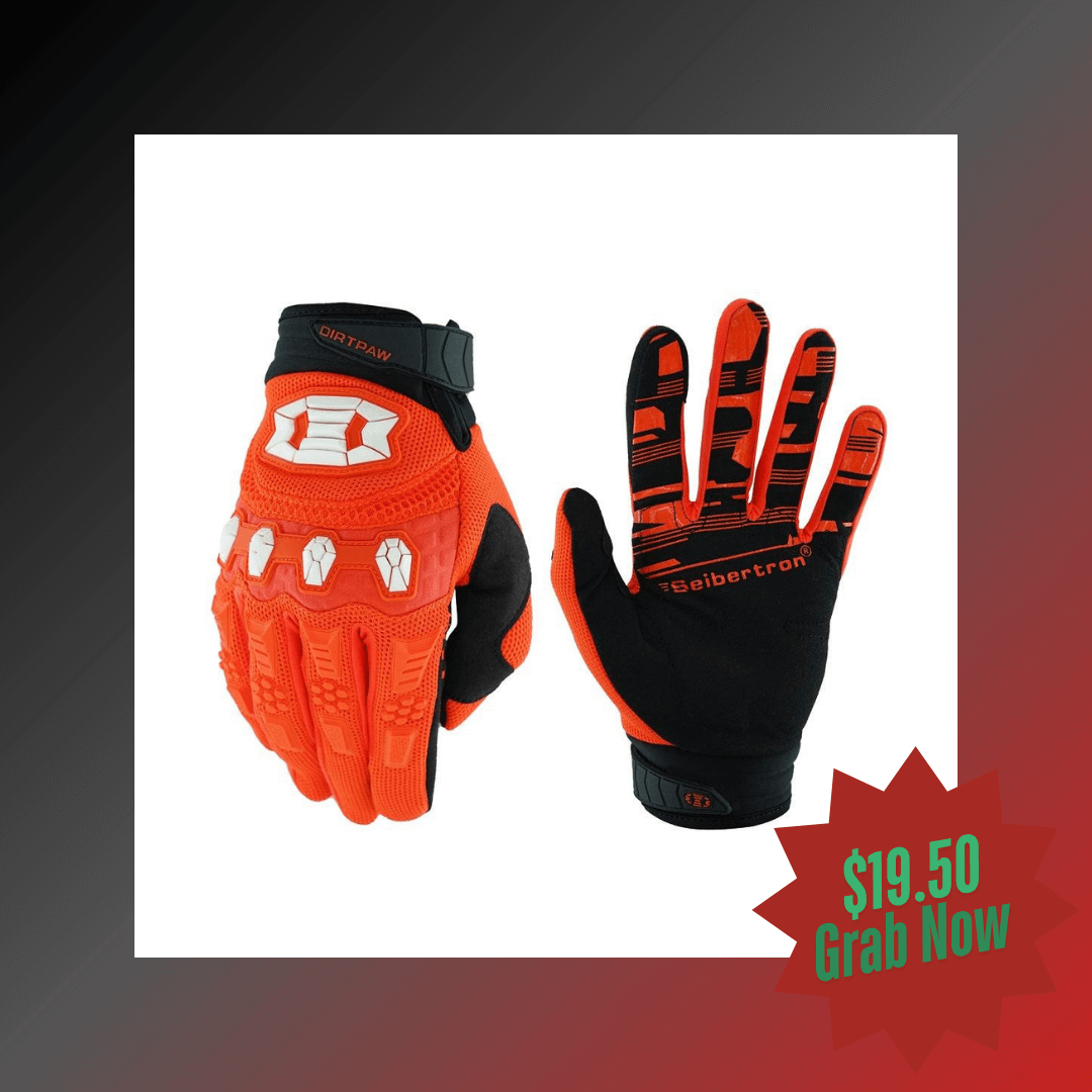 bike gloves orange