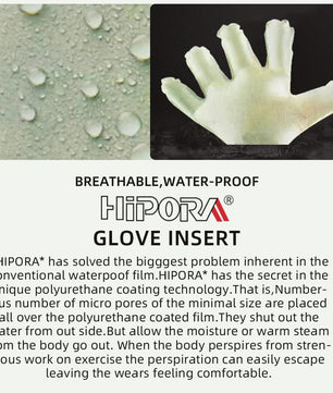 Gloves designed for outdoor winter work