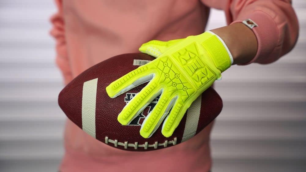Padded lineman gloves for impact absorption