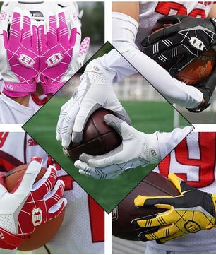 padded football receiver gloves