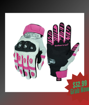 womens pink motorcycle gloves