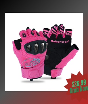 motorcycle gloves pink