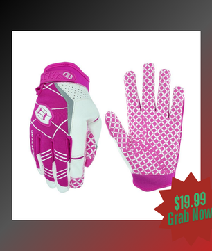 hot pink football gloves