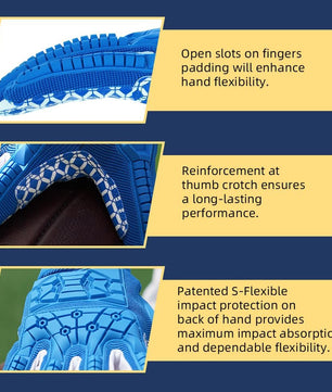 Premium gloves designed for offensive linemen