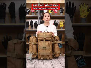 Tactical sling backpack featuring a USB charging port for convenience.