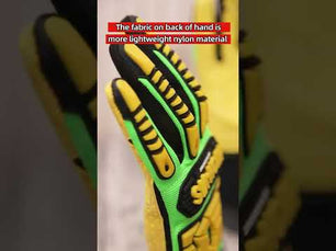 Guantes de seguridad Seibertron HIGH-VIS SDXC5 Mechanics Cut5 resistentes a cortes por impacto y perforaciones, para petróleo y gas/campos petrolíferos, con certificación CE EN388 4543
