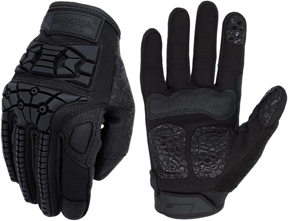 Seibertron T.F.F.I.G 2.0 Men's Best Tactical Gloves Military Gloves Flexible Rubber for Hunting Hiking Airsoft Combat Gloves Paintball Motorcycle Motorbike Riding Outdoor Gloves
