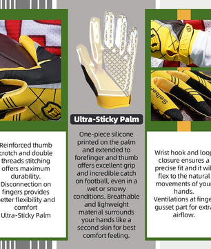 guantes para futbol americano receptor