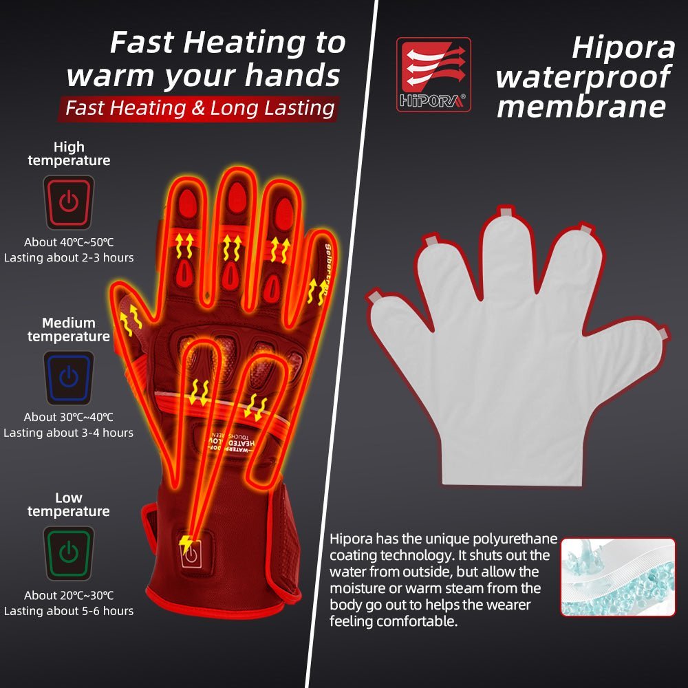 motorcycle heated gloves