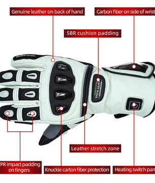 motorcycle heated gloves