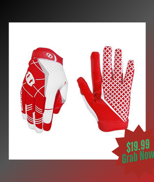 football gloves red