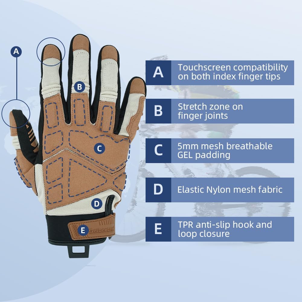 Reinforced motorcycle gloves for rider hand protection