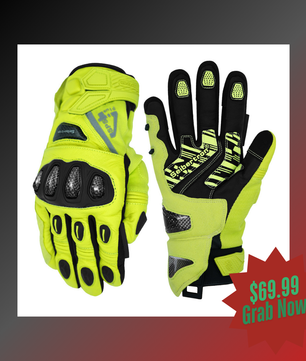 Waterproof gloves designed for motorcycle riding