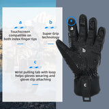 color:all | Seibertron S.C.W.G 2.0 Winter Motorcycle Gloves waterproof cold-weather touchscreen motorcycle and cycling gloves image 03