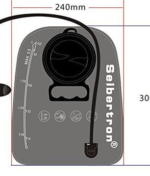 Seibertron 2 Liter Large Opening Water Bladder Hydration Pack Bladder TPU Material 2 Years Warranty - SeibertronOutdoors