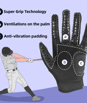 Seibertron Adult B - A - R PRO 2.0 Signature Batting Gloves – Super Grip, Enhanced Comfort for Baseball & Softball - SeibertronSports602201109409