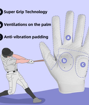 Seibertron Adult B - A - R PRO 2.0 Signature Batting Gloves – Super Grip, Enhanced Comfort for Baseball & Softball - SeibertronSports