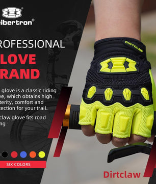 Seibertron Adult Dirtclaw Anti - Slip Fingerless Gloves: Perfect for Off - Road, BMX, and Motocross Adventures - SeibertronSports
