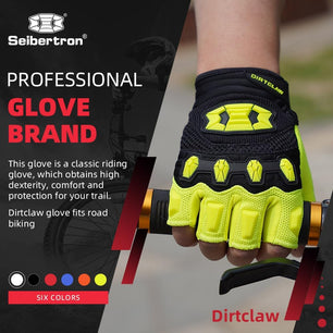 Seibertron Adult Dirtclaw Anti - Slip Fingerless Gloves: Perfect for Off - Road, BMX, and Motocross Adventures - SeibertronSports