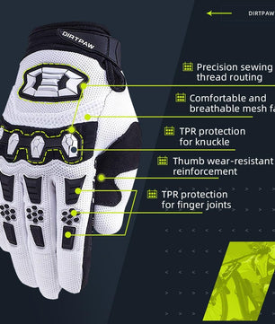 Seibertron Adult Dirtpaw Unisex BMX MX ATV MTB Racing Mountain Bike Bicycle Cycling Off - Road/Dirt Bike Gloves Road Racing Motorcycle Motocross Sports Gloves Touch Recognition Full Finger Glove - SeibertronSports602201108846