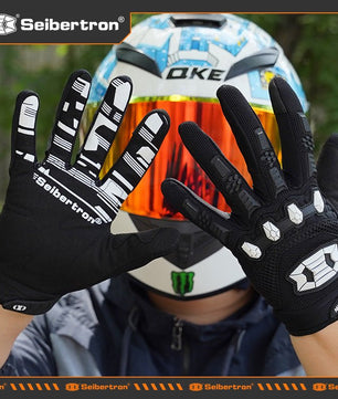 Seibertron Adult Dirtpaw Unisex BMX MX ATV MTB Racing Mountain Bike Bicycle Cycling Off - Road/Dirt Bike Gloves Road Racing Motorcycle Motocross Sports Gloves Touch Recognition Full Finger Glove - SeibertronSports602201108792